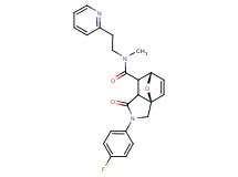 (3aR*,6S*)-2-(4-fluorophenyl)-N-methyl-1-oxo-N-(2-pyridin-2-ylethyl)-1,2,3,6,7,7a-hexahydro-3a,6-epoxyisoindole-7-carboxamide