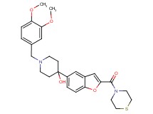 1-(3,4-dimethoxybenzyl)-4-[2-(4-thiomorpholinylcarbonyl)-1-benzofuran-5-yl]-4-piperidinol