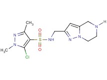 5-chloro-1,3-dimethyl-N-(4,5,6,7-tetrahydropyrazolo[1,5-a]pyrazin-2-ylmethyl)-1H-pyrazole-4-sulfonamide hydrochloride