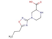 4-(5-propyl-1,2,4-oxadiazol-3-yl)piperazine-2-carboxylic acid