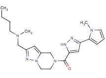 N-methyl-N-[(5-{[3-(1-methyl-1H-pyrrol-2-yl)-1H-pyrazol-5-yl]carbonyl}-4,5,6,7-tetrahydropyrazolo[1,5-a]pyrazin-2-yl)methyl]-1-butanamine