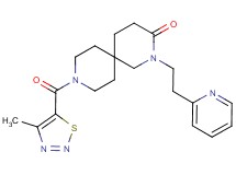 9-[(4-methyl-1,2,3-thiadiazol-5-yl)carbonyl]-2-(2-pyridin-2-ylethyl)-2,9-diazaspiro[5.5]undecan-3-one