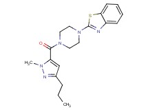 2-{4-[(1-methyl-3-propyl-1H-pyrazol-5-yl)carbonyl]-1-piperazinyl}-1,3-benzothiazole