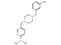 N,N-dimethyl-5-{[4-(3-methylbenzyl)-1-piperazinyl]methyl}-2-pyridinamine