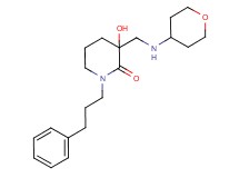 3-hydroxy-1-(3-phenylpropyl)-3-[(tetrahydro-2H-pyran-4-ylamino)methyl]piperidin-2-one