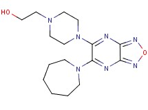 2-{4-[6-(1-azepanyl)[1,2,5]oxadiazolo[3,4-b]pyrazin-5-yl]-1-piperazinyl}ethanol