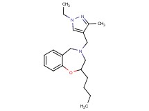 2-butyl-4-[(1-ethyl-3-methyl-1H-pyrazol-4-yl)methyl]-2,3,4,5-tetrahydro-1,4-benzoxazepine