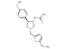 N-[(3S*,4R*)-1-[(5-ethyl-2-furyl)methyl]-4-(4-methoxyphenyl)pyrrolidin-3-yl]acetamide