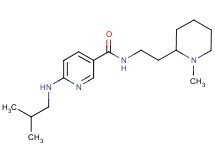 6-(isobutylamino)-N-[2-(1-methyl-2-piperidinyl)ethyl]nicotinamide