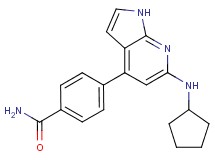 4-[6-(cyclopentylamino)-1H-pyrrolo[2,3-b]pyridin-4-yl]benzamide