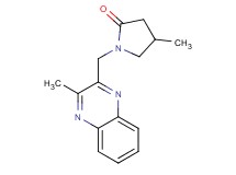 4-methyl-1-[(3-methylquinoxalin-2-yl)methyl]pyrrolidin-2-one