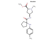 methyl (2S,4S)-1-methyl-4-[({1-[(4-methylphenyl)amino]cyclopentyl}carbonyl)amino]pyrrolidine-2-carboxylate