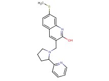 7-(methylthio)-3-{[2-(2-pyridinyl)-1-pyrrolidinyl]methyl}-2-quinolinol