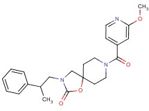 8-(2-methoxyisonicotinoyl)-3-(2-phenylpropyl)-1-oxa-3,8-diazaspiro[4.5]decan-2-one