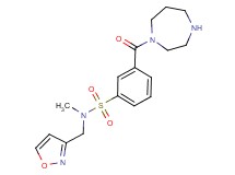 3-(1,4-diazepan-1-ylcarbonyl)-N-(isoxazol-3-ylmethyl)-N-methylbenzenesulfonamide
