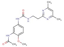 N-{5-[({[2-(4,6-dimethylpyrimidin-2-yl)ethyl]amino}carbonyl)amino]-2-methoxyphenyl}acetamide