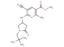 methyl 5-cyano-6-{[1-(2,2-dimethylpropyl)-5-oxopyrrolidin-3-yl]amino}-2-methylnicotinate