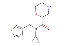 N-cyclopropyl-N-(3-thienylmethyl)-2-morpholinecarboxamide hydrochloride