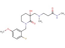 N~3~-{[1-(2-fluoro-5-methoxybenzyl)-3-hydroxy-2-oxopiperidin-3-yl]methyl}-N~1~,N~3~-dimethyl-beta-alaninamide