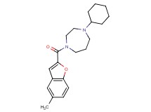 1-cyclohexyl-4-[(5-methyl-1-benzofuran-2-yl)carbonyl]-1,4-diazepane
