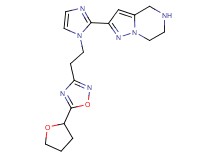 2-(1-{2-[5-(tetrahydro-2-furanyl)-1,2,4-oxadiazol-3-yl]ethyl}-1H-imidazol-2-yl)-4,5,6,7-tetrahydropyrazolo[1,5-a]pyrazine dihydrochloride