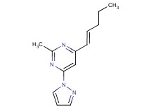 2-methyl-4-[(1E)-pent-1-en-1-yl]-6-(1H-pyrazol-1-yl)pyrimidine