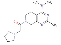 N,N,2-trimethyl-7-(1-pyrrolidinylacetyl)-5,6,7,8-tetrahydropyrido[3,4-d]pyrimidin-4-amine