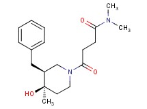 4-[(3S*,4R*)-3-benzyl-4-hydroxy-4-methyl-1-piperidinyl]-N,N-dimethyl-4-oxobutanamide