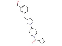 [3-({1-[1-(cyclobutylcarbonyl)-4-piperidinyl]-3-pyrrolidinyl}methyl)phenyl]methanol