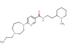 N-[2-(1-methyl-2-piperidinyl)ethyl]-6-(4-propyl-1,4-diazepan-1-yl)nicotinamide
