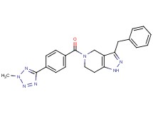 3-benzyl-5-[4-(2-methyl-2H-tetrazol-5-yl)benzoyl]-4,5,6,7-tetrahydro-1H-pyrazolo[4,3-c]pyridine