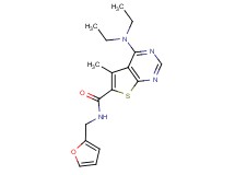 4-(diethylamino)-N-(2-furylmethyl)-5-methylthieno[2,3-d]pyrimidine-6-carboxamide