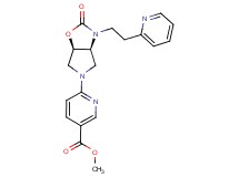 methyl 6-{(3aS*,6aR*)-2-oxo-3-[2-(2-pyridinyl)ethyl]hexahydro-5H-pyrrolo[3,4-d][1,3]oxazol-5-yl}nicotinate