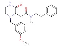 2-[1-(3-methoxybenzyl)-3-oxo-2-piperazinyl]-N-methyl-N-(2-phenylethyl)acetamide