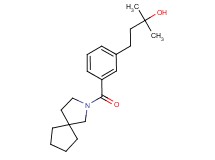 4-[3-(2-azaspiro[4.4]non-2-ylcarbonyl)phenyl]-2-methyl-2-butanol