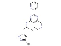 N-[1-methyl-2-(3-methyl-1H-pyrazol-5-yl)ethyl]-2-pyridin-2-yl-5,6,7,8-tetrahydropyrido[3,4-d]pyrimidin-4-amine