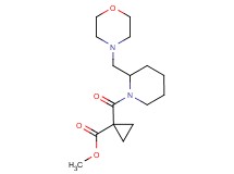 methyl 1-{[2-(morpholin-4-ylmethyl)piperidin-1-yl]carbonyl}cyclopropanecarboxylate