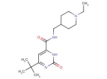 6-tert-butyl-N-[(1-ethylpiperidin-4-yl)methyl]-2-oxo-2,3-dihydropyrimidine-4-carboxamide