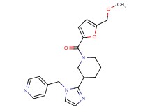 4-[(2-{1-[5-(methoxymethyl)-2-furoyl]piperidin-3-yl}-1H-imidazol-1-yl)methyl]pyridine