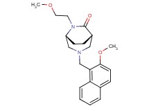 (1S*,5R*)-6-(2-methoxyethyl)-3-[(2-methoxy-1-naphthyl)methyl]-3,6-diazabicyclo[3.2.2]nonan-7-one