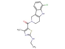 5-[(6-chloro-1,3,4,5-tetrahydro-2H-pyrido[4,3-b]indol-2-yl)carbonyl]-N-ethyl-4-methyl-1,3-thiazol-2-amine