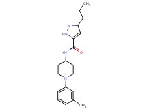 N-[1-(3-methylphenyl)-4-piperidinyl]-3-propyl-1H-pyrazole-5-carboxamide
