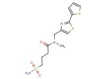 4-(aminosulfonyl)-N-methyl-N-{[2-(2-thienyl)-1,3-thiazol-4-yl]methyl}butanamide