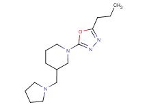 1-(5-propyl-1,3,4-oxadiazol-2-yl)-3-(pyrrolidin-1-ylmethyl)piperidine