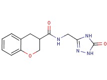 N-[(5-oxo-4,5-dihydro-1H-1,2,4-triazol-3-yl)methyl]chromane-3-carboxamide