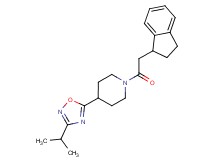 1-(2,3-dihydro-1H-inden-1-ylacetyl)-4-(3-isopropyl-1,2,4-oxadiazol-5-yl)piperidine