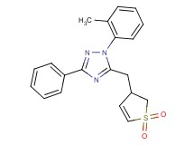 5-[(1,1-dioxido-2,3-dihydro-3-thienyl)methyl]-1-(2-methylphenyl)-3-phenyl-1H-1,2,4-triazole