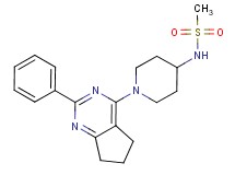 N-[1-(2-phenyl-6,7-dihydro-5H-cyclopenta[d]pyrimidin-4-yl)piperidin-4-yl]methanesulfonamide