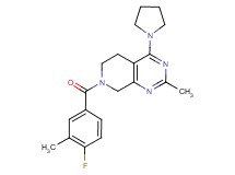 7-(4-fluoro-3-methylbenzoyl)-2-methyl-4-pyrrolidin-1-yl-5,6,7,8-tetrahydropyrido[3,4-d]pyrimidine