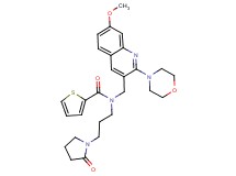 N-{[7-methoxy-2-(4-morpholinyl)-3-quinolinyl]methyl}-N-[3-(2-oxo-1-pyrrolidinyl)propyl]-2-thiophenecarboxamide